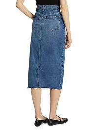 Jagger Denim Midi-Skirt