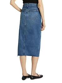 Jagger Denim Midi-Skirt