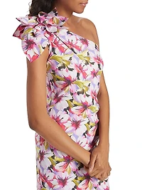 Gosia Floral One-Shoulder Gown