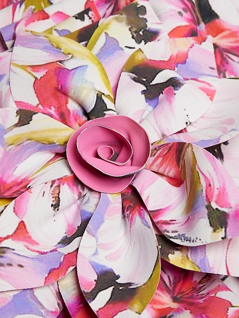 Gosia Floral One-Shoulder Gown