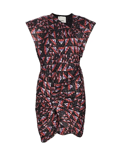 Khol Printed Silk-Blend Minidress