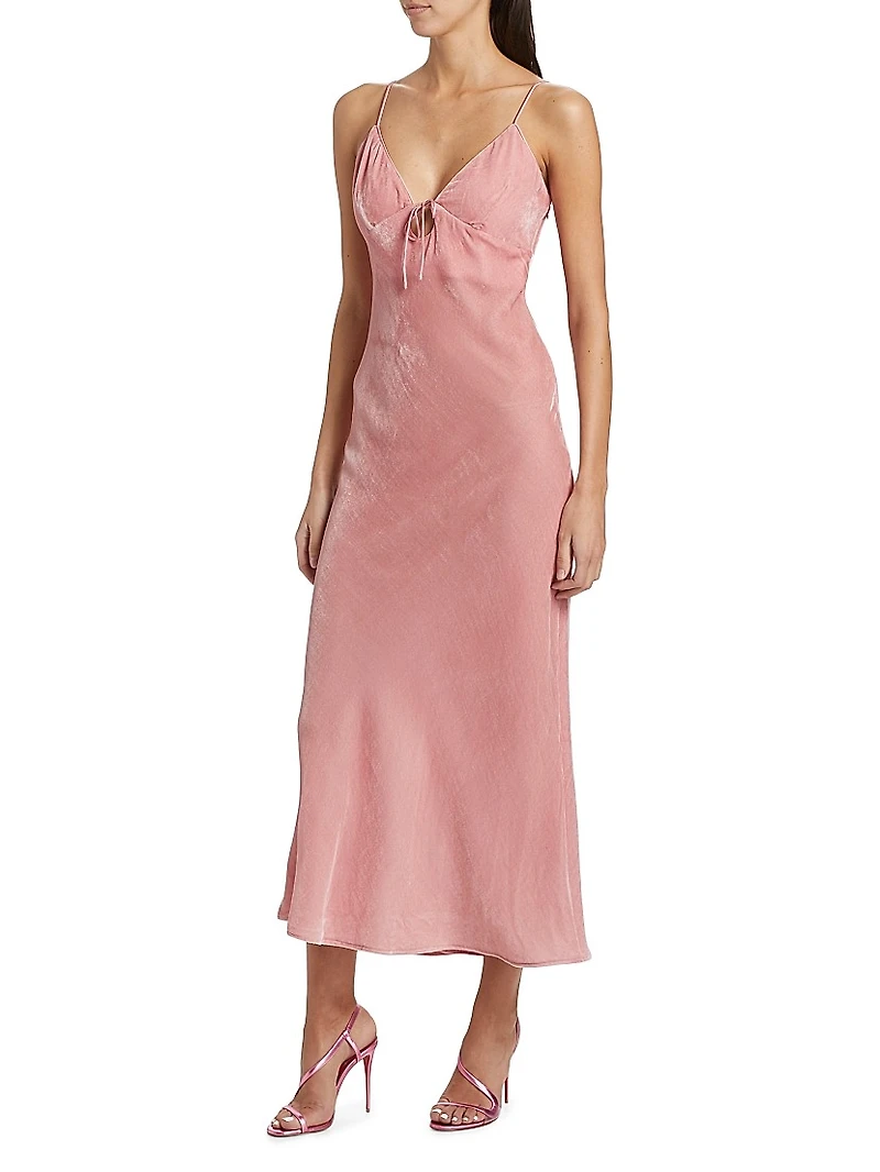 Velvet Bias-Cut Slipdress