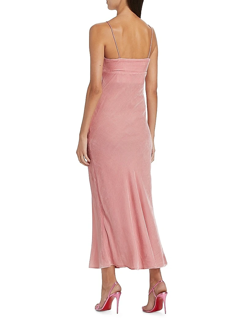 Velvet Bias-Cut Slipdress