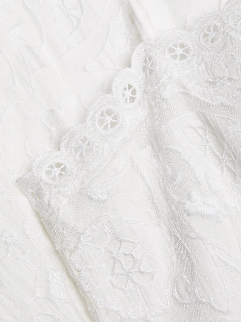 Lovina Embroidered Cotton Midi-Dress