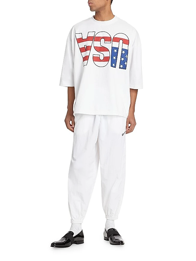 Bad Boy Logo-Embroidered Track Pants