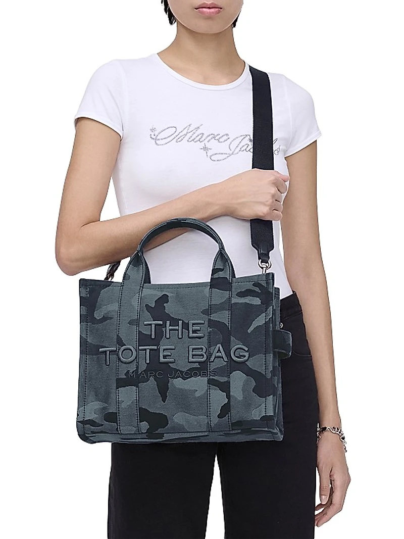 The Camo Jacquard Medium Tote Bag