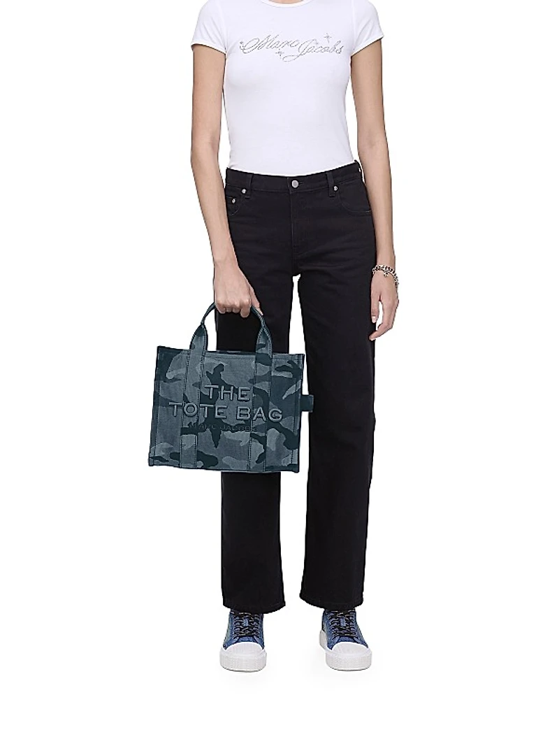 The Camo Jacquard Medium Tote Bag