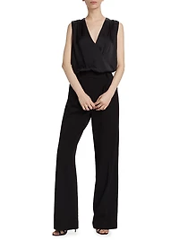 Date Sleeveless Satin Bodysuit