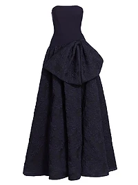 Strapless Stretch Crepe Gown