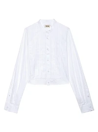 Theby Cotton Crop Shirt