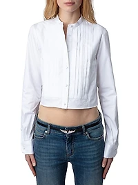 Theby Cotton Crop Shirt