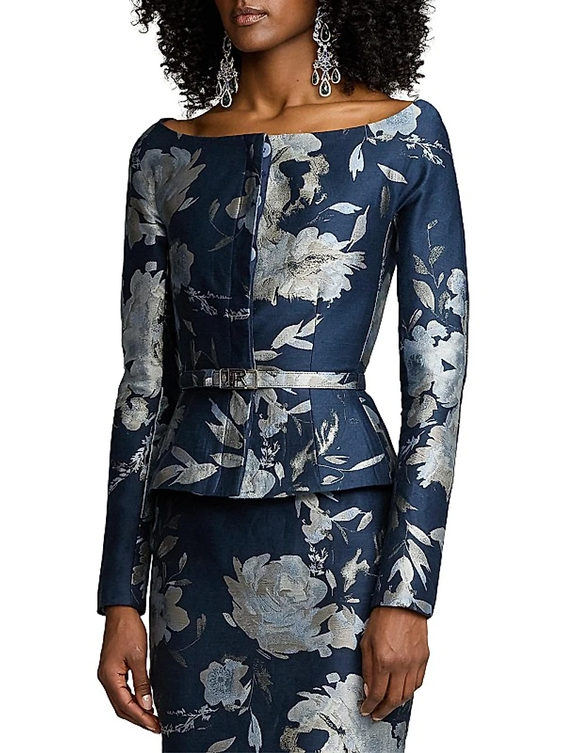 Bethanne Floral Jacquard Jacket