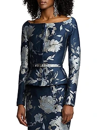 Bethanne Floral Jacquard Jacket