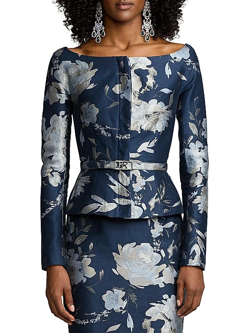 Bethanne Floral Jacquard Jacket