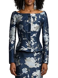 Bethanne Floral Jacquard Jacket