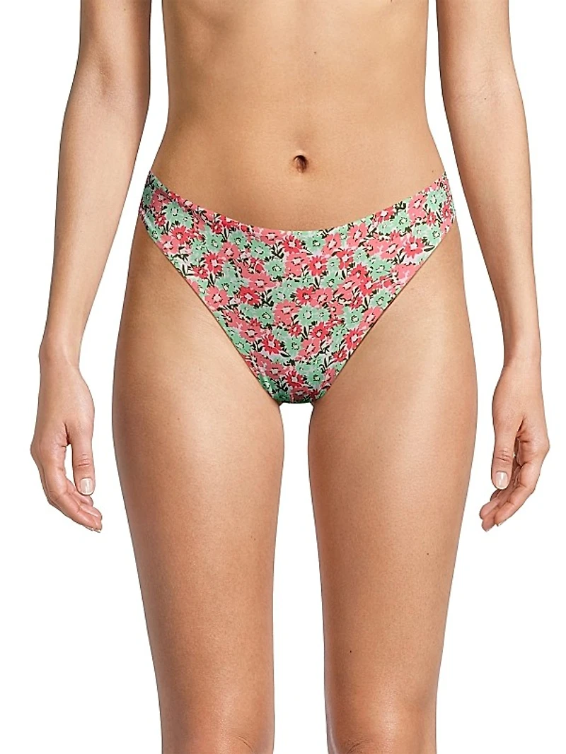 Floral Low-Rise Bikini Bottom