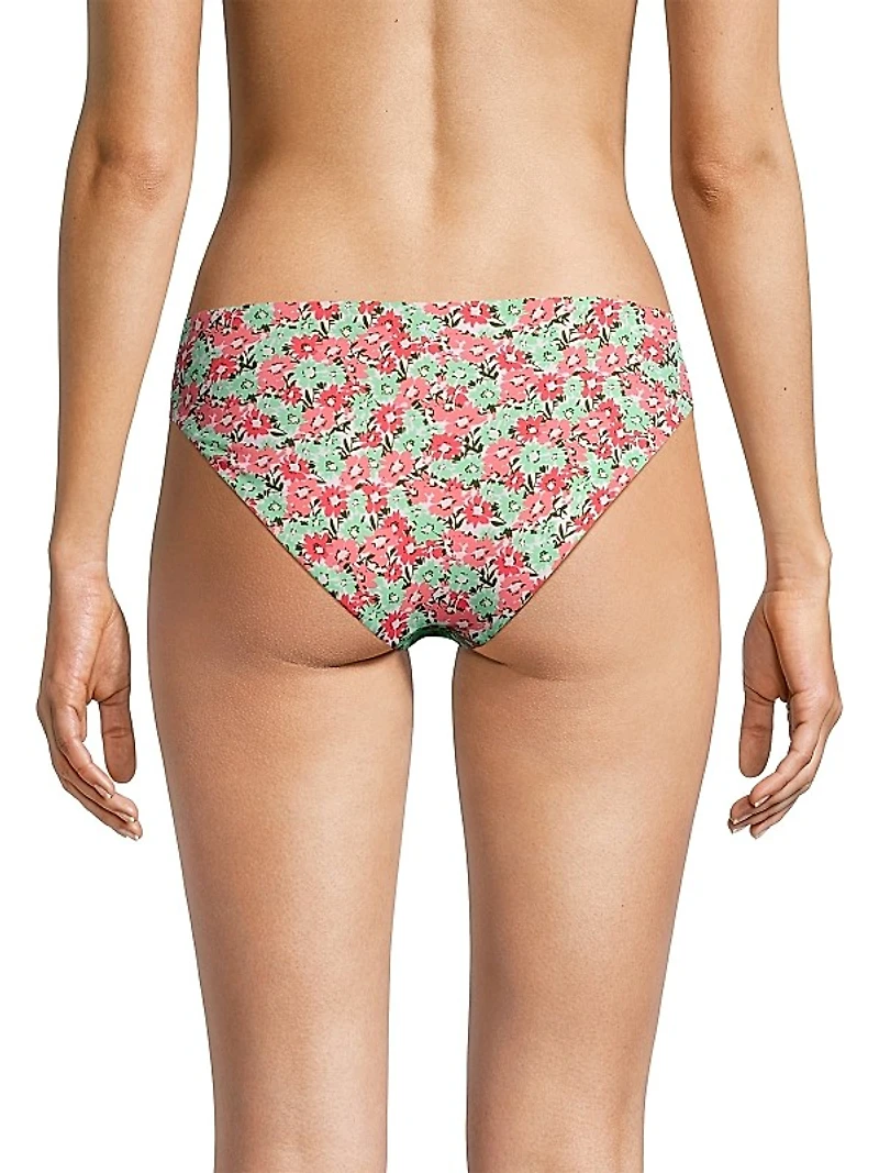 Floral Low-Rise Bikini Bottom