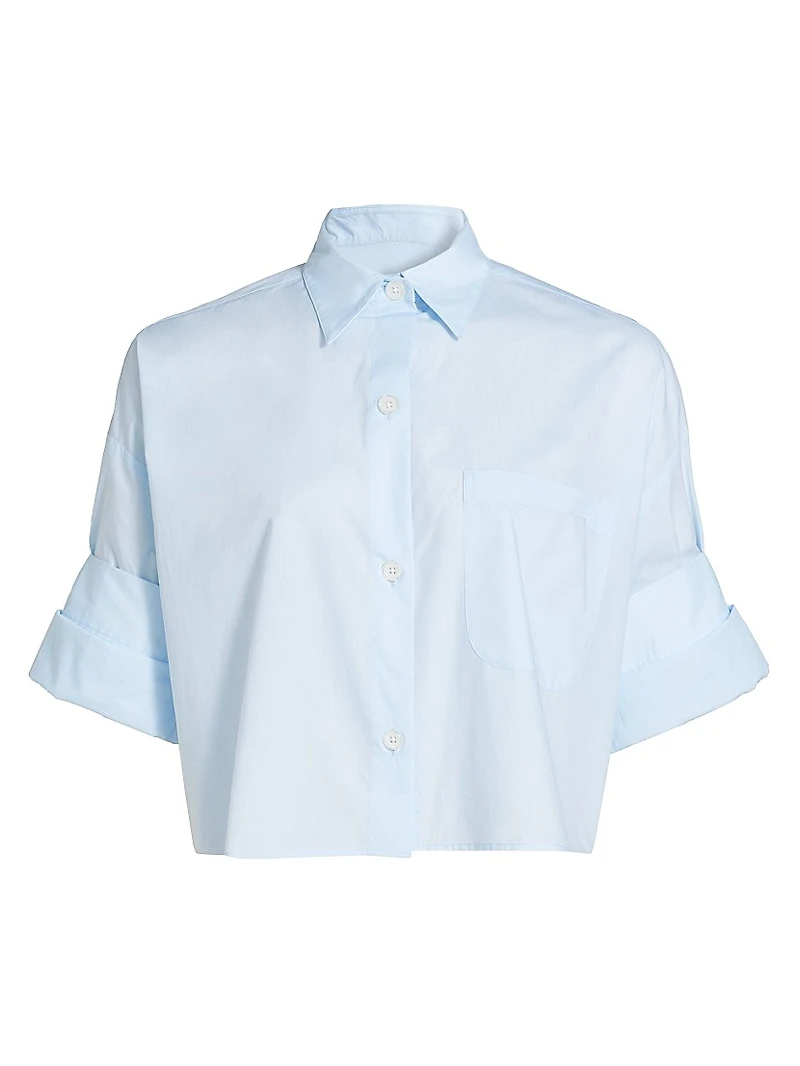 Next Ex Poplin Cropped Shirt