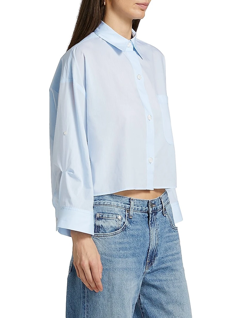 Next Ex Poplin Cropped Shirt