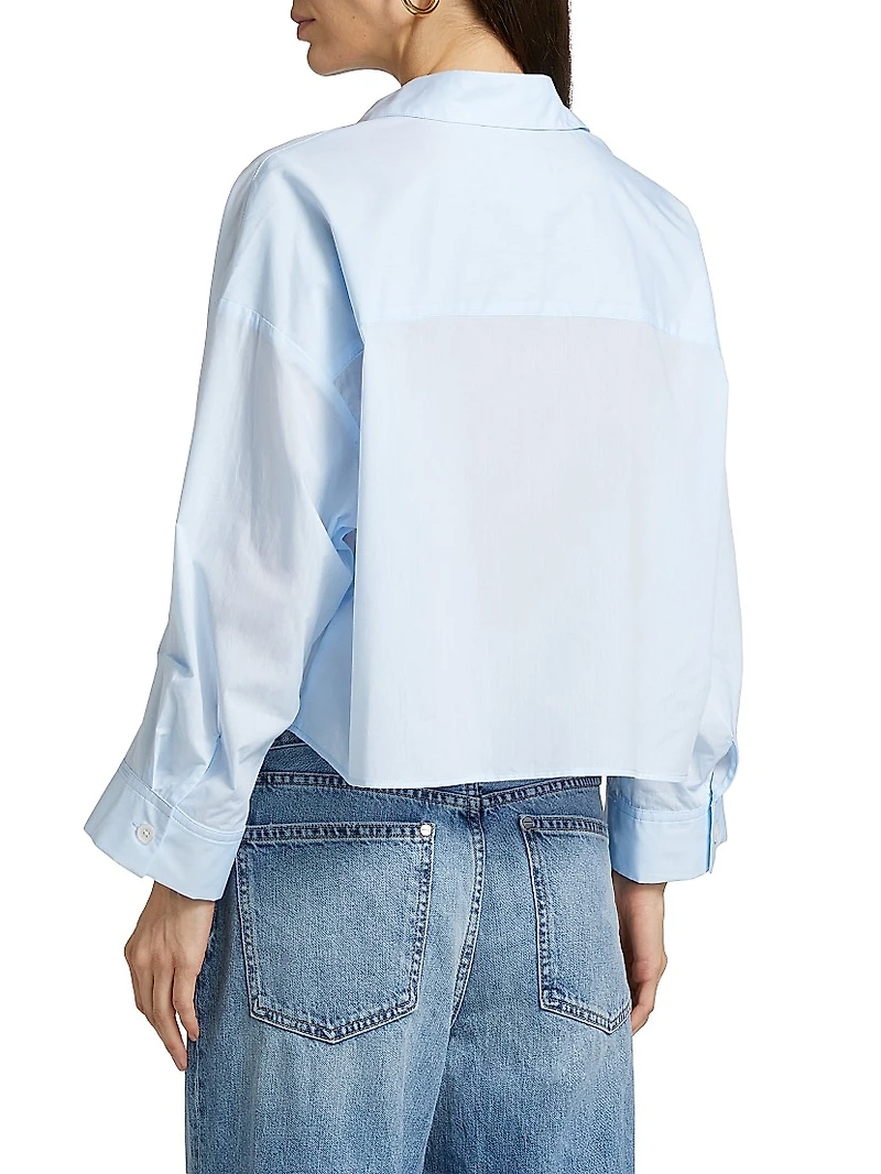 Next Ex Poplin Cropped Shirt