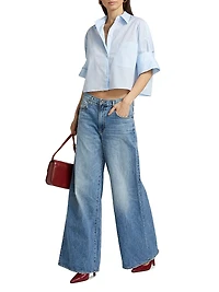 Next Ex Poplin Cropped Shirt
