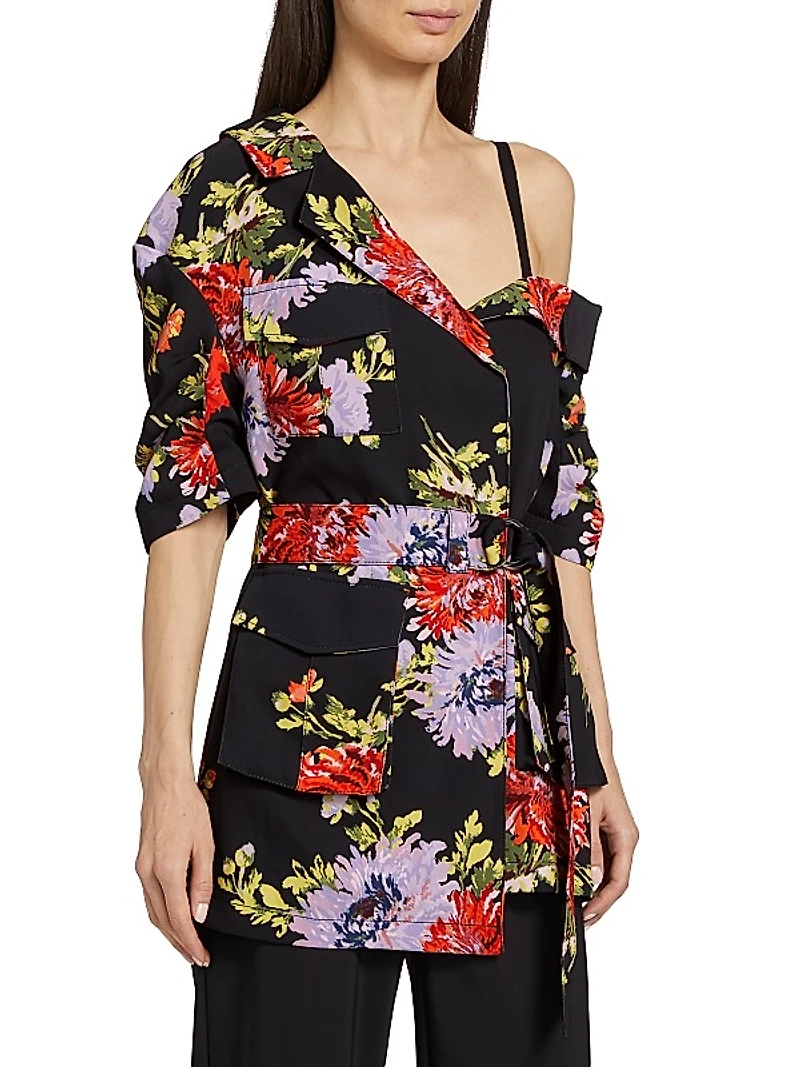 Katie Floral Wrap Jacket