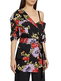 Katie Floral Wrap Jacket