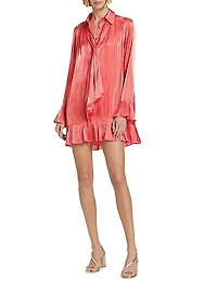 Iva Satin Shirtdress