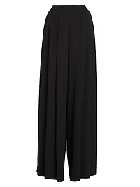 Nova Pleat Straight-Leg Pants