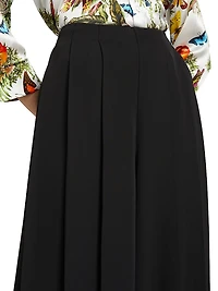 Nova Pleat Straight-Leg Pants