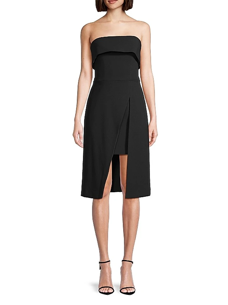 BH Louie Strapless Sheath Dress