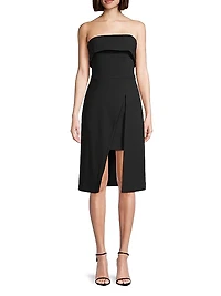 BH Louie Strapless Sheath Dress