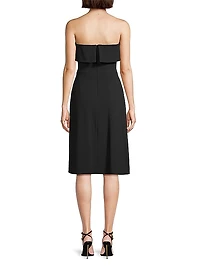 BH Louie Strapless Sheath Dress