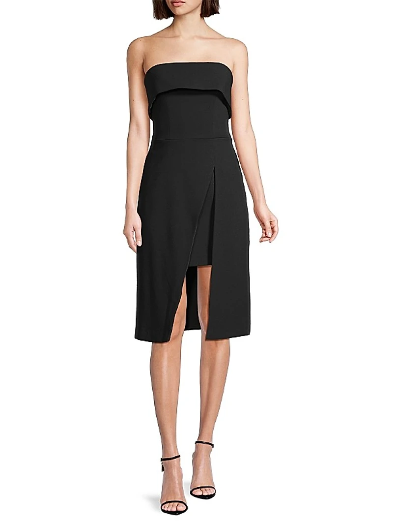 BH Louie Strapless Sheath Dress