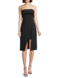 BH Louie Strapless Sheath Dress