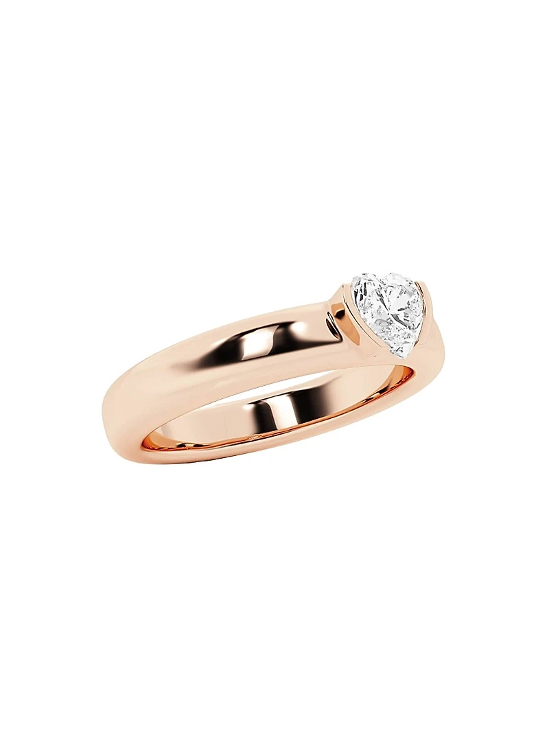 14K Gold & TCW Lab-Grown Diamond Stackable Ring