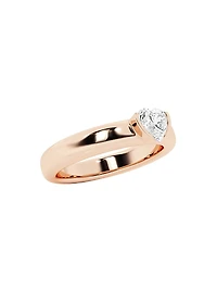14K Gold & TCW Lab-Grown Diamond Stackable Ring