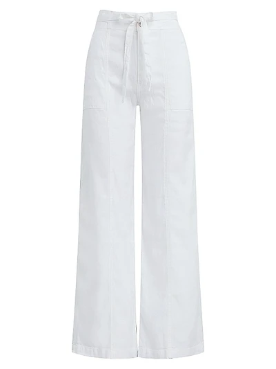 Linen-Blend Wide-Leg Pants
