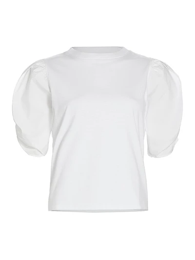 Cotton Puff-Sleeve T-Shirt
