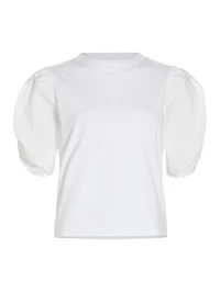Cotton Puff-Sleeve T-Shirt