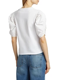 Cotton Puff-Sleeve T-Shirt