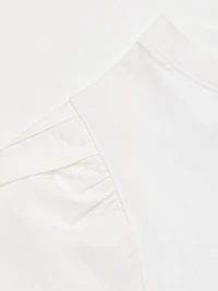 Cotton Puff-Sleeve T-Shirt