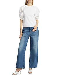 Cotton Puff-Sleeve T-Shirt