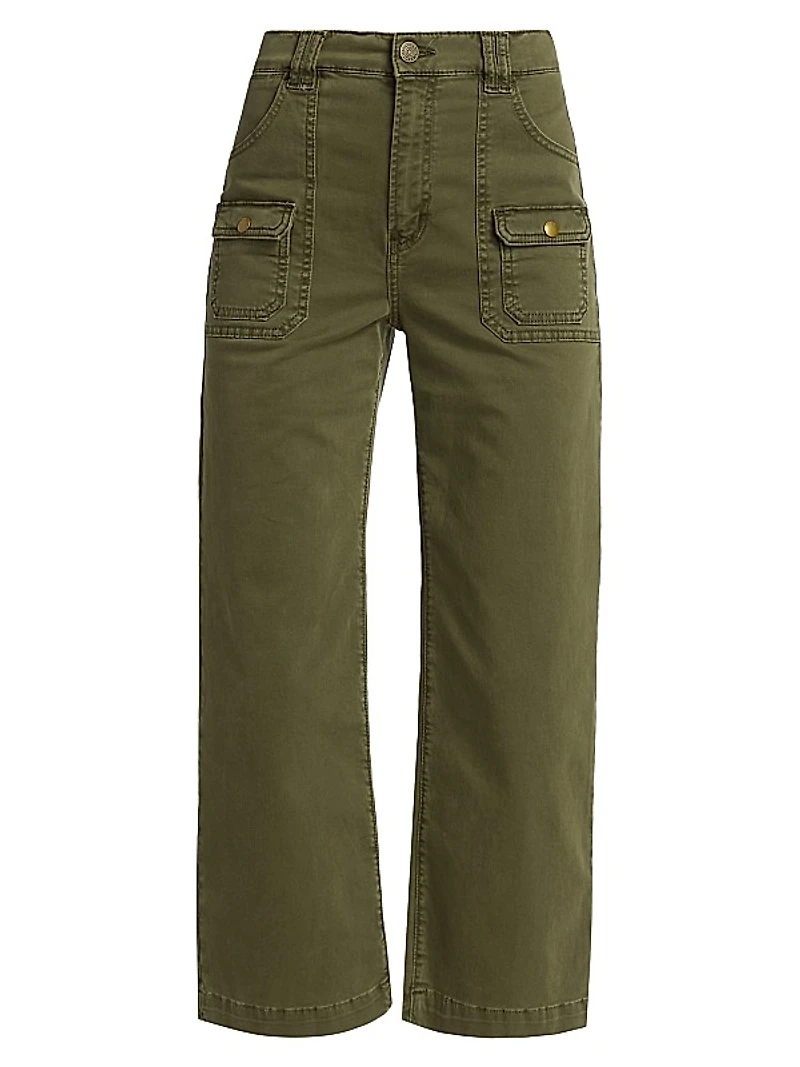 Utilitarian Stretch-Cotton Pants