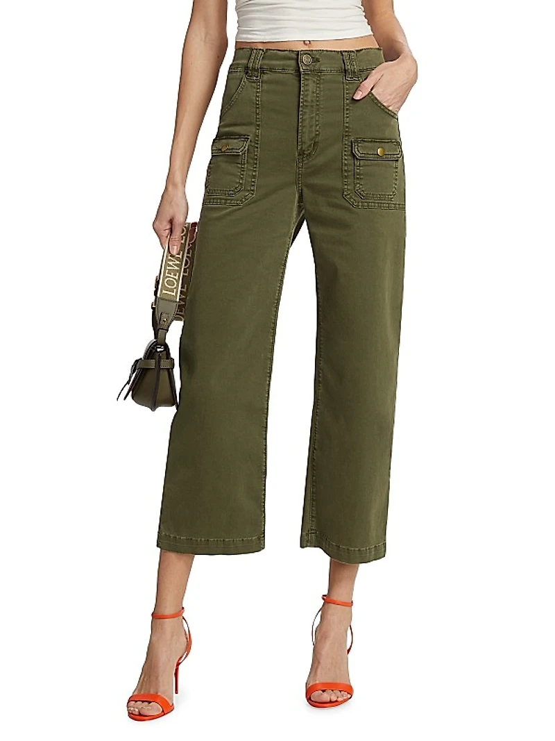 Utilitarian Stretch-Cotton Pants