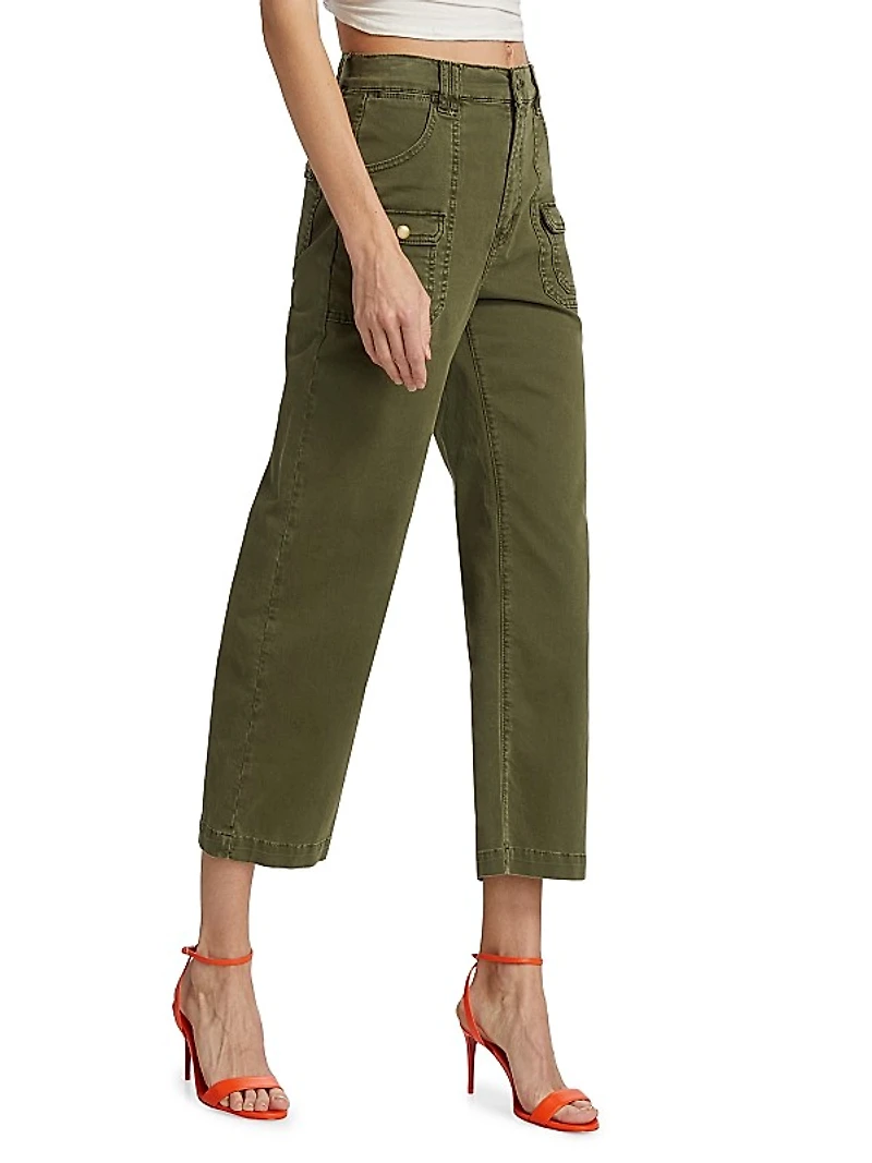 Utilitarian Stretch-Cotton Pants