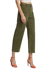 Utilitarian Stretch-Cotton Pants