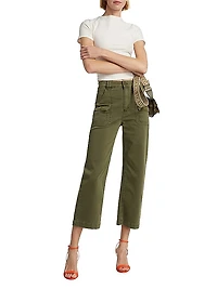 Utilitarian Stretch-Cotton Pants