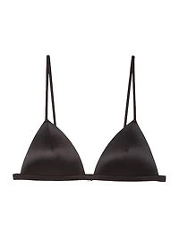 Silk-Blend Wireless Triangle Bra