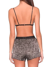 Silk-Blend Wireless Triangle Bra